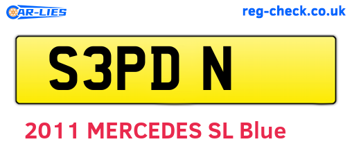 S3PDN are the vehicle registration plates.