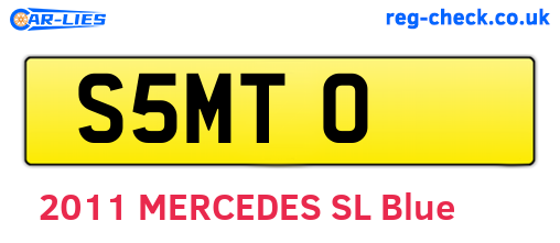 S5MTO are the vehicle registration plates.