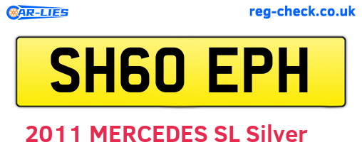 SH60EPH are the vehicle registration plates.