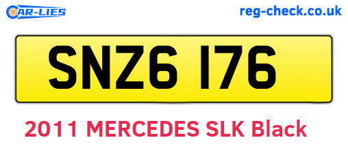 SNZ6176 are the vehicle registration plates.