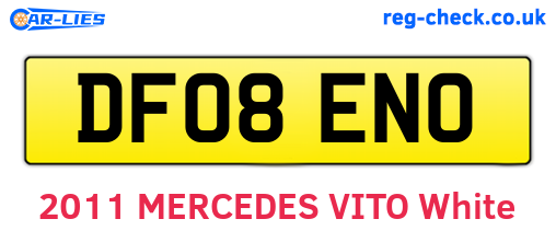 DF08ENO are the vehicle registration plates.