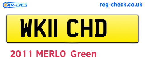 WK11CHD are the vehicle registration plates.