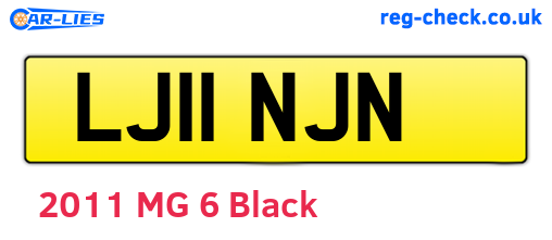LJ11NJN are the vehicle registration plates.