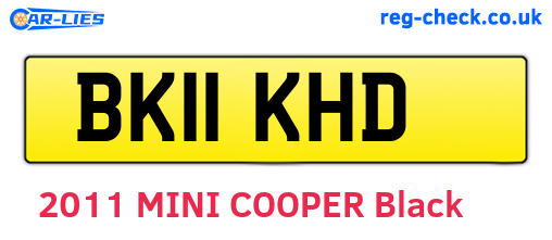 BK11KHD are the vehicle registration plates.
