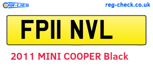 FP11NVL are the vehicle registration plates.