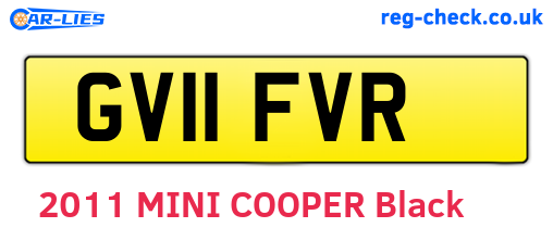 GV11FVR are the vehicle registration plates.