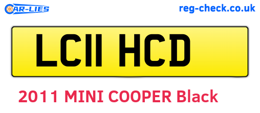 LC11HCD are the vehicle registration plates.