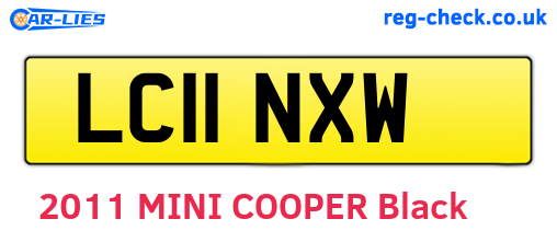 LC11NXW are the vehicle registration plates.