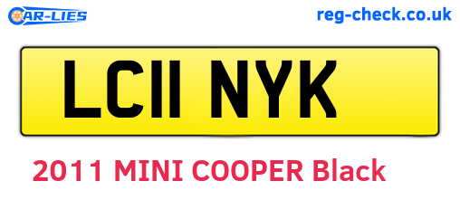 LC11NYK are the vehicle registration plates.