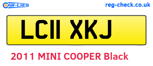 LC11XKJ are the vehicle registration plates.