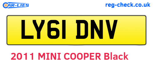 LY61DNV are the vehicle registration plates.
