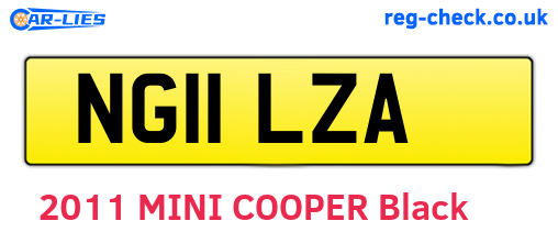 NG11LZA are the vehicle registration plates.
