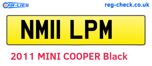 NM11LPM are the vehicle registration plates.