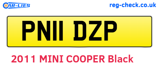 PN11DZP are the vehicle registration plates.