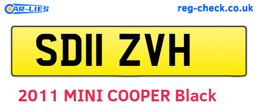 SD11ZVH are the vehicle registration plates.