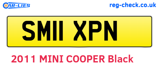 SM11XPN are the vehicle registration plates.