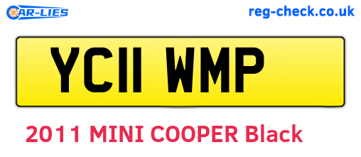 YC11WMP are the vehicle registration plates.