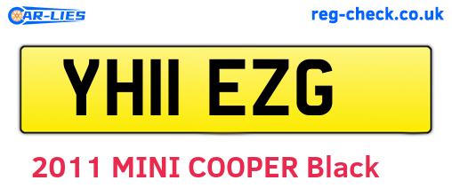 YH11EZG are the vehicle registration plates.