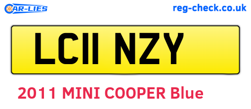 LC11NZY are the vehicle registration plates.