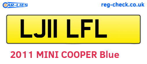 LJ11LFL are the vehicle registration plates.