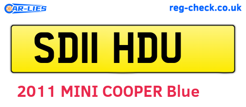 SD11HDU are the vehicle registration plates.