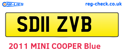 SD11ZVB are the vehicle registration plates.