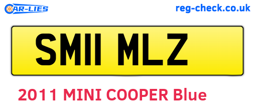 SM11MLZ are the vehicle registration plates.