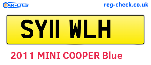 SY11WLH are the vehicle registration plates.