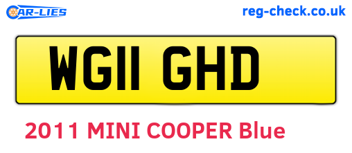 WG11GHD are the vehicle registration plates.