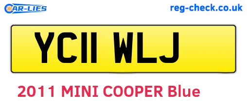 YC11WLJ are the vehicle registration plates.