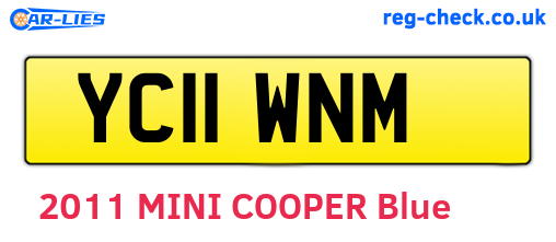YC11WNM are the vehicle registration plates.