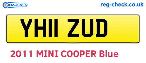 YH11ZUD are the vehicle registration plates.