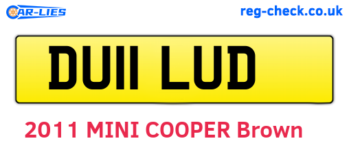DU11LUD are the vehicle registration plates.