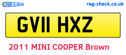 GV11HXZ are the vehicle registration plates.