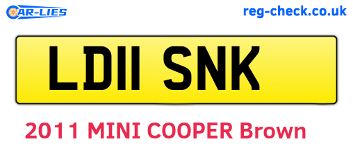 LD11SNK are the vehicle registration plates.
