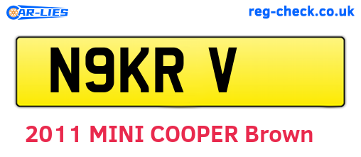 N9KRV are the vehicle registration plates.