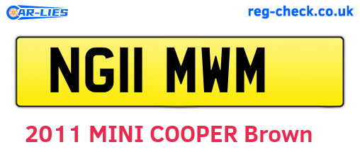 NG11MWM are the vehicle registration plates.