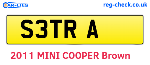 S3TRA are the vehicle registration plates.