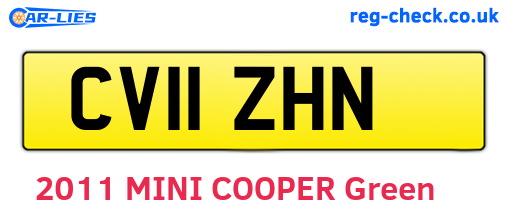 CV11ZHN are the vehicle registration plates.