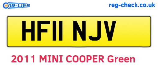 HF11NJV are the vehicle registration plates.