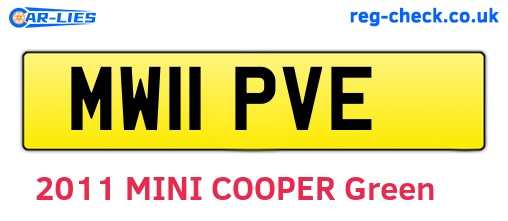 MW11PVE are the vehicle registration plates.