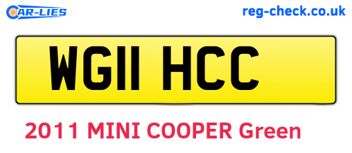 WG11HCC are the vehicle registration plates.