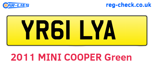 YR61LYA are the vehicle registration plates.
