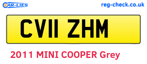 CV11ZHM are the vehicle registration plates.