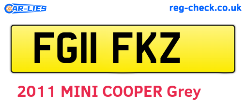 FG11FKZ are the vehicle registration plates.