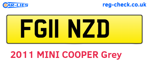 FG11NZD are the vehicle registration plates.