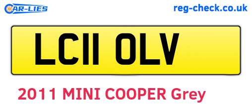 LC11OLV are the vehicle registration plates.