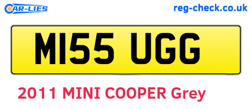 M155UGG are the vehicle registration plates.