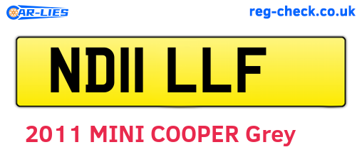 ND11LLF are the vehicle registration plates.