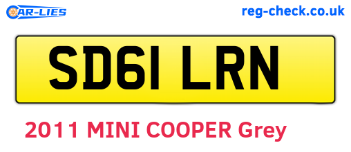 SD61LRN are the vehicle registration plates.